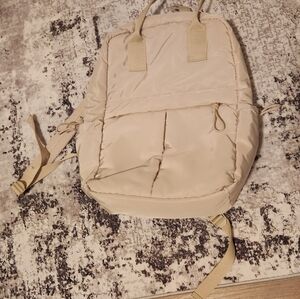 Stylish Cream Backpack